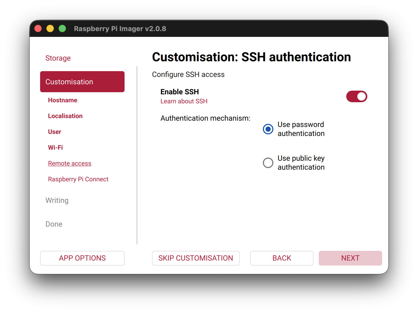SSH authentication